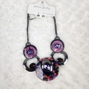 Circle of Love Purple Necklace